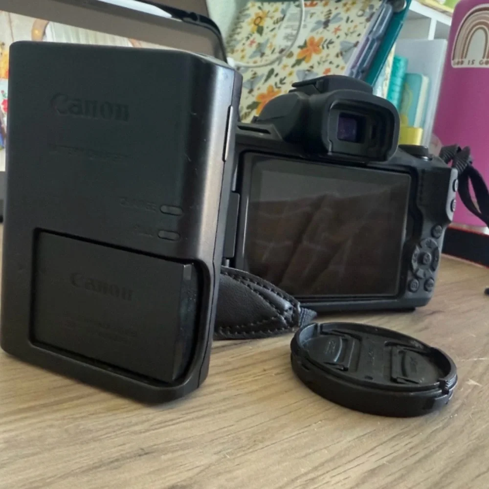 Canon Black Digital Camera with Lens